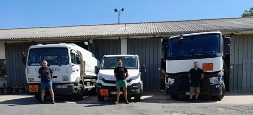 les camions et chauffeurs de Recoules